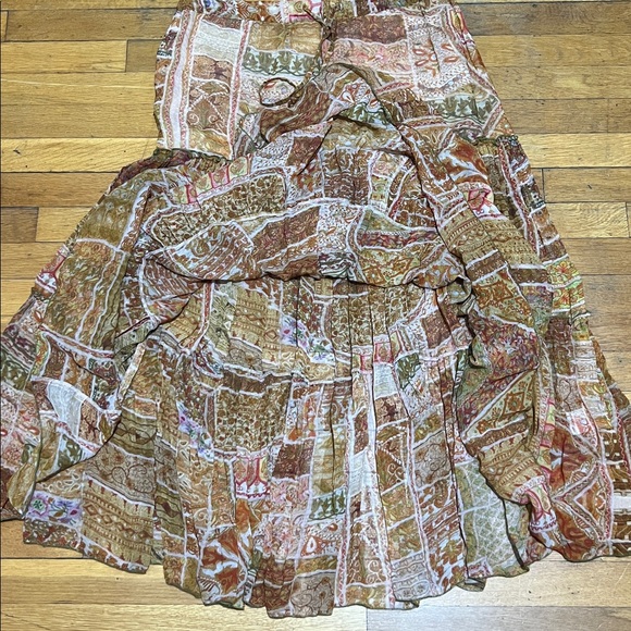 Miss June Paris Patchwork Tiered Maxi Skirt, Women’s OSFM or L/XL - Picture 7 of 15